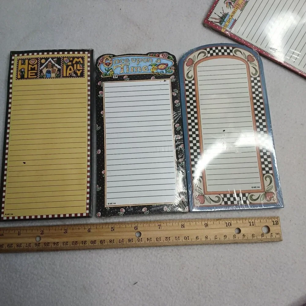 9 Piece Lot of Mary Engelbreit Stationery Box Block Notepads Y2k Vintage #2